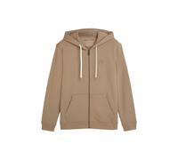Sweatshirt SCOTCH & SODA "Sweatjacke Logo Badge Zipthrough Hoodie 1er Pack", Herren, Gr. M, braun (hellbraun), Obermaterial: 100% Baumwolle CO., Sweatshirts Sweatshirt (39808526-M) hellbraun