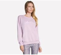 Sweatshirt SKECHERS "SKECHERS SIGNATURE CREW", Damen, Gr. S (36), misty mauve, Obermaterial: 54% Baumwolle, 46% Polyester, Sweatshirts Sweatshirt, für Erwachsene, sportlicher Stil (19509863-S) misty m