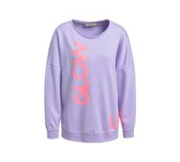 Sweatshirt SMITH & SOUL, Damen, Gr. L, lavender, Sweatware, Obermaterial: 70% Baumwolle, 20% Modal, 10% Polyester, bedruckt, oversize hüftbedeckend, Rundhals, angesetztes Bündchen, Sweatshirts Sweatsh