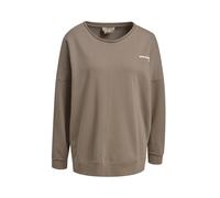 Sweatshirt SMITH & SOUL, Damen, Gr. M, taupe, Sweatware, Obermaterial: 70% Baumwolle, 20% Modal, 10% Polyester, bedruckt, oversize hüftbedeckend, Rundhals, angesetztes Bündchen, Sweatshirts Sweatshirt