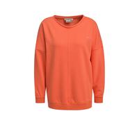 Sweatshirt SMITH & SOUL, Damen, Gr. S, mandarin rot, Sweatware, Obermaterial: 70% Baumwolle, 20% Modal, 10% Polyester, bedruckt, oversize hüftbedeckend, Rundhals, angesetztes Bündchen, Sweatshirts Swe