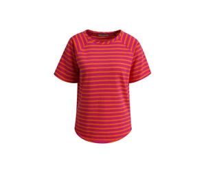 Sweatshirt SMITH & SOUL, Damen, Gr. XS, hot orange, Obermaterial: 100% Baumwolle, gestreift, regular fit hüftbedeckend, Rundhals, Raglanärmel abgesteppte Kante, Sweatshirts Sweatshirt, im Kurzarm-Desi