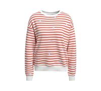 Sweatshirt SMITH & SOUL, Damen, Gr. XXL, mandarin rot, Sweatware, Obermaterial: 80% Baumwolle, 20% Modal, bedruckt, gestreift, relaxed fit normal, Rundhals, Rippbündchen, Sweatshirts Sweatshirt, mit R