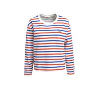 Smith&Soul Sweatshirt Boxy Fit – Rundhalsausschnitt, Stitching, gestreift – Royal XXL