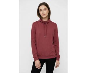Sweatshirt SOYACONCEPT "SC-BANU 125", Damen, Gr. S, dunkel rot, Sweatware, Obermaterial: 48% Modal, 48% Polyester, 4% Elasthan, unifarben, relaxed fit normal, Rundhals, Rippbündchen, Sweatshirts Sweat