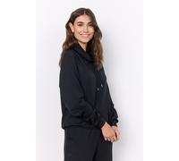 Sweatshirt SOYACONCEPT "SC-BANU 125", Damen, Gr. S, schwarz (9999 schwarz), Sweatware, Obermaterial: 48% Modal, 48% Polyester, 4% Elasthan, unifarben, modisch, Rundhals, Langarm, Sweatshirts (94824359