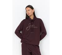 Sweatshirt SOYACONCEPT "SC-BANU 329", Damen, Gr. XL, braun (chocolate plum), Sweatware, Obermaterial: 48% Modal, 48% Polyester, 4% Elasthan, unifarben, normal, Rundhals, Sweatshirts Sweatshirt, Viskos