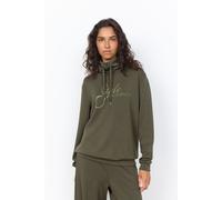 Sweatshirt SOYACONCEPT "SC-BANU 329", Damen, Gr. XXL, grün (forest night), Sweatware, Obermaterial: 48% Modal, 48% Polyester, 4% Elasthan, unifarben, normal, Rundhals, Sweatshirts Sweatshirt, Viskosem