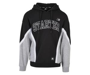 Sweatshirt STARTER BLACK LABEL "Starter Black Label Herren Starter Throwback Hoody", Herren, Gr. M, schwarz, erdgrau, 65% Baumwolle, 35% Polyester, unifarben, Sweatshirts Sweatshirt (49064206-M) schwa