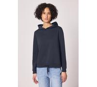 Sweatshirt STREET ONE, Damen, Gr. 36, shadowed navy, Sweatware, 60% Baumwolle, 40% Polyester, unifarben, comfort fit, ohne Ausschnitt, Bündchen, Sweatshirts Sweatshirt, in Unifarbe (77447401-36) shado