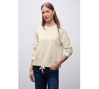 Street One Frauen Rundhals Sweatshirt in Beige, Gr: 40