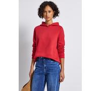 Sweatshirt STREET ONE, Damen, Gr. 42, racing rot, Sweatware, Obermaterial: 60% Baumwolle, 40% Polyester. Futter: 100% Baumwolle, unifarben, lässig geschnitten hüftbedeckend, Rundhals, Bündchen, Sweats