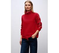 Street One Damen 3017132 Sweatshirt mit Stehkragen, Racing red, 44