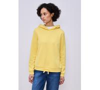 Sweatshirt STREET ONE, Herren, Gr. 34, bloom gelb, Sweatware, 60% Baumwolle, 40% Polyester, unifarben, comfort fit, ohne Ausschnitt, Bündchen, Sweatshirts Sweatshirt, in Unifarbe (92851639-34) bloom g