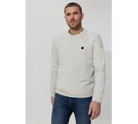 Sweatshirt STREET ONE MEN, Herren, Gr. 3XL (48), sandweiß, Sweatware, 50% Baumwolle, 50% Polyester, unifarben, normal, Rundhals, Bündchen, Sweatshirts Sweatshirt, im soften Baumwoll-Mix (33595466-XXXL