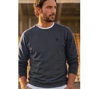 Sweatshirt STREET ONE MEN, Herren, Gr. 3XL (48), schwarz ink blau, Sweatware, 80% Baumwolle, 20% Polyester, unifarben, comfort fit, Rundhals, Bündchen, Sweatshirts Sweatshirt, in Unifarbe (98641632-XX