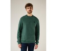 Sweatshirt STREET ONE MEN, Herren, Gr. L42, grün (mineral grün), Sweatware, 100% Baumwolle, unifarben, normal, Rundhals, Bündchen, Sweatshirts Sweatshirt, mit Struktur (63821006-L) mineral grün