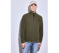 Sweatshirt STREET ONE MEN, Herren, Gr. L42, grün (vintage grün), Sweatware, 100% Baumwolle, unifarben, normal, ohne Ausschnitt, Bündchen, Sweatshirts, aus reiner Baumwolle (34401560-L) vintage grün