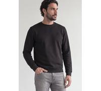 Sweatshirt STREET ONE MEN, Herren, Gr. S (38), schwarz, Sweatware, 80% Baumwolle, 20% Polyester, unifarben, normal, Rundhals, abgesteppt, Sweatshirts Sweatshirt, im soften Baumwoll-Mix (36219219-S) sc