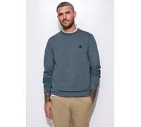 Sweatshirt STREET ONE MEN, Herren, Gr. S (38), vintage blau, Sweatware, 80% Baumwolle, 20% Polyester, unifarben, comfort fit, Rundhals, Bündchen, Sweatshirts Sweatshirt, in Unifarbe (21373030-S) vinta