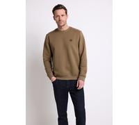 Sweatshirt STREET ONE MEN, Herren, Gr. XL (44), barista braun, Sweatware, 65% Polyester, 35% Baumwolle, unifarben, normal, Rundhals, Rippbündchen, Sweatshirts Sweatshirt, Rundhalsausschnitt (54991465-