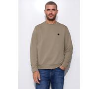 Sweatshirt STREET ONE MEN, Herren, Gr. XL (44), beige (antique beige), Sweatware, 80% Baumwolle, 20% Polyester, unifarben, comfort fit, Rundhals, Bündchen, Sweatshirts Sweatshirt, in Unifarbe (2905961