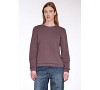 Sweatshirt STREET ONE STUDIO, Damen, Gr. 40, hazy rose, Sweatware, 60% Baumwolle, 40% Polyester, unifarben, normal, Rundhals, Bündchen, Sweatshirts Sweatshirt, Rundhalsausschnitt (26362333-40) hazy ro