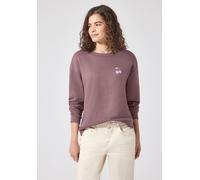 Sweatshirt STREET ONE STUDIO, Damen, Gr. 40, lila (hazy rose), Sweatware, 60% Baumwolle, 40% Polyester, bedruckt, normal, Rundhals, Bündchen, Sweatshirts Sweatshirt, mit Wording und Print (45593100-40