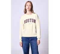 Street One Studio Frauen Loose Fit Sweatshirt in Beige, Gr: 44
