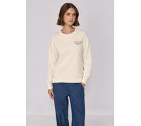 Sweatshirt STREET ONE STUDIO, Damen, Gr. 44, soft beige, Sweatware, 65% Baumwolle, 35% Polyester, unifarben, loose fit, Rundhals, elastischer Bund, Sweatshirts Sweatshirt, im soften Baumwoll-Mix (6199