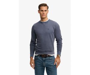 Sweatshirt SUPERDRY "CLASSIC ESSENTIAL SWEATSHIRT", Herren, Gr. XL, vintage indigo, angeraute Sweatware, Obermaterial: 100% Baumwolle, unifarben, relaxed fit normal, Rundhals, Rippbündchen, Sweatshirt