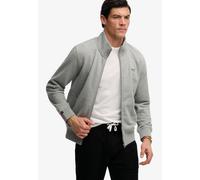 Sweatshirt SUPERDRY "ESSENTIAL LOGO TRACK TOP", Herren, Gr. 3XL, sleet grau marl, angeraute Sweatware, Obermaterial: 60% Baumwolle, 40% Polyester, meliert, loose fit normal, ohne Ausschnitt, Rippbündc