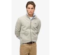 Superdry Herren Sweatjacke - Essential Logo Track Top, Stehkragen, Logo Grau 3XL