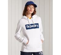 Sweatshirt Superdry Femme Core Logo Arbeitskleidung Kapuze Weiß EU 36 / UK 8
