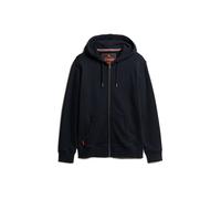Sweatshirt SUPERDRY "Sweatjacke Essential Logo Zip Hoodie", Herren, Gr. 3XL, blau (dunkelblau), Obermaterial: 72% Baumwolle CO. 28% Polyester PES., Sweatshirts Sweatshirt (38502568-XXXL) dunkelblau