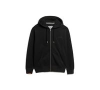 Sweatshirt SUPERDRY "Sweatjacke Essential Logo Zip Hoodie", Herren, Gr. XL, schwarz, Obermaterial: 72% Baumwolle CO. 28% Polyester PES., Sweatshirts Sweatshirt (58045121-XL) schwarz