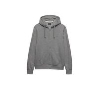 Sweatshirt SUPERDRY "Sweatjacke Essential SDCO Logo Ziphood 1er Pack", Herren, Gr. XXL, grau (dunkelgraumelange), Obermaterial: 60% Baumwolle CO. 40% Polyester PES., Sweatshirts Sweatshirt (39415865-X