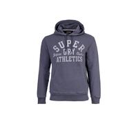 Sweatshirt SUPERDRY "Sweatshirt Athletic Essential Hoodie", Herren, Gr. M, grau (dunkelgrau), Obermaterial: 80% Baumwolle CO. 20% Polyester PES., Sweatshirts Sweatshirt (79095628-M) dunkelgrau