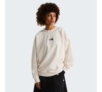Sweatshirt THE NORTH FACE "W ESSENTIAL OVERSIZE CREW", Damen, Gr. XL, weiß dune, Obermaterial: 68% Baumwolle, 32% Polyester, Sweatshirts Sweatshirt, sportlicher Stil, aus Baumwolle und Polyester (7595