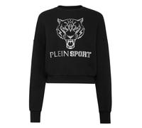 Sweatshirt PLEIN SPORT "Tiger", Damen, Gr. L, schwarz (02, schwarz), Obermaterial: 88% Baumwolle, 12% Polyester, Sweatshirts (83816616-L) 02, schwarz
