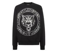 Sweatshirt PLEIN SPORT "Tiger", Herren, Gr. XL, 0270, schwarz, silber, Obermaterial: 88% Baumwolle, 12% Polyester, Sweatshirts (83642541-XL) 0270, schwarz, silber