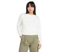 Sweatshirt TIMBERLAND "EXETER RIVER BRUSHED BACK CREW SWEA", Damen, Gr. XL, weiß (vintage whit), Jersey, Obermaterial: 80% Baumwolle, 20% Polyester, Rundhals, Sweatshirts Sweatshirt (67676838-XL) vint