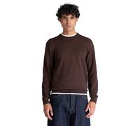 Sweatshirt TIMBERLAND "WILLIAMS RIVER - Cotton Crew Neck S", Herren, Gr. L, braun (mole heather), Obermaterial: 100% Baumwolle, Sweatshirts Sweatshirt, aus Baumwolle, in den Größen S bis XXXL (7540185