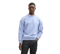TOM TAILOR DENIM - Relaxed Sweatshirt mit Logo-Print Brunnera Blue XL
