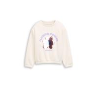 Sweatshirt TOM TAILOR, Mädchen, Gr. 128/134, gardenia weiß, Sweatware, Obermaterial: 60% Baumwolle, 40% Polyester, Sweatshirts Sweatshirt (12991213-128) gardenia weiß