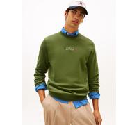 Sweatshirt TOMMY HILFIGER "BRAND LOVE", Herren, Gr. XL, mountain pine, Sweatware, Obermaterial: 100% Baumwolle, regular fit, Rundhals, Rippbündchen, Sweatshirts Sweatshirt (11885118-XL) mountain pine