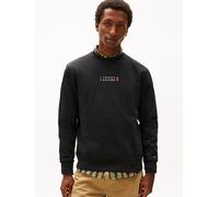 Sweatshirt TOMMY HILFIGER "BRAND LOVE", Herren, Gr. XL, schwarz, Sweatware, Obermaterial: 100% Baumwolle, regular fit, Rundhals, Rippbündchen, Sweatshirts Sweatshirt, regular fit, Rundhals (33512216-X