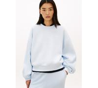 Sweatshirt TOMMY HILFIGER "CORP LOGO MDRN SWTSRT", Damen, Gr. XL (46), keepsake blau, Sweatware, Obermaterial: 63% Baumwolle, 37% Polyester, bedruckt, unifarben, regular fit normal, Rundhals, Rippbünd