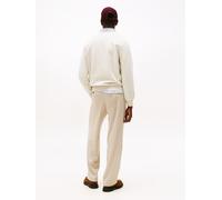 Tommy Hilfiger Herren Sweatshirt Seasonal Fleece mit Rundhalsausschnitt, Beige (Heathered Oatmilk), XXL