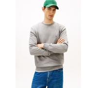 Sweatshirt TOMMY HILFIGER "ESSENTIAL TERRY CREWNECK", Herren, Gr. 3XL, grau (medium grau heather), Sweatware, Obermaterial: 100% Baumwolle, regular fit, Rundhals, Rippbündchen, Sweatshirts Sweatshirt